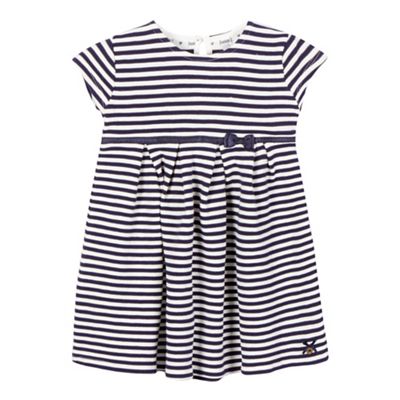 J by Jasper Conran Girls' navy striped dress